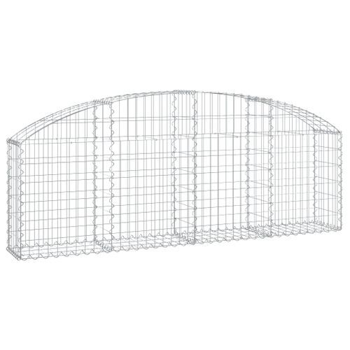 Panier de gabions arqué 200x30x60/80 cm Fer galvanisé - Photo n°2; ?>