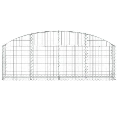 Panier de gabions arqué 200x30x60/80 cm Fer galvanisé - Photo n°3; ?>