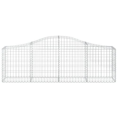 Panier de gabions arqué 200x30x60/80 cm Fer galvanisé - Photo n°3; ?>