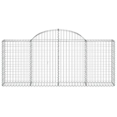 Panier de gabions arqué 200x30x80/100 cm Fer galvanisé - Photo n°3; ?>