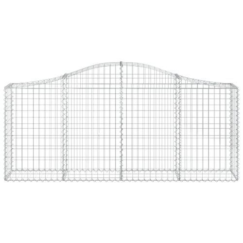 Panier de gabions arqué 200x30x80/100 cm Fer galvanisé - Photo n°3; ?>