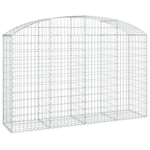 Panier de gabions arqué 200x50x120/140 cm Fer galvanisé - Photo n°2; ?>