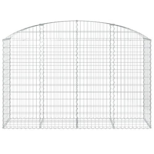 Panier de gabions arqué 200x50x120/140 cm Fer galvanisé - Photo n°3; ?>