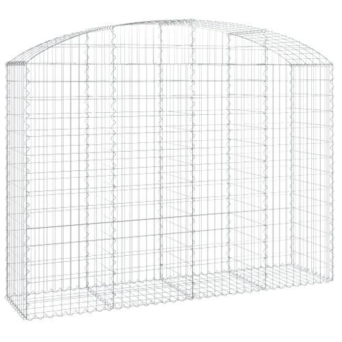 Panier de gabions arqué 200x50x140/160 cm Fer galvanisé - Photo n°2; ?>