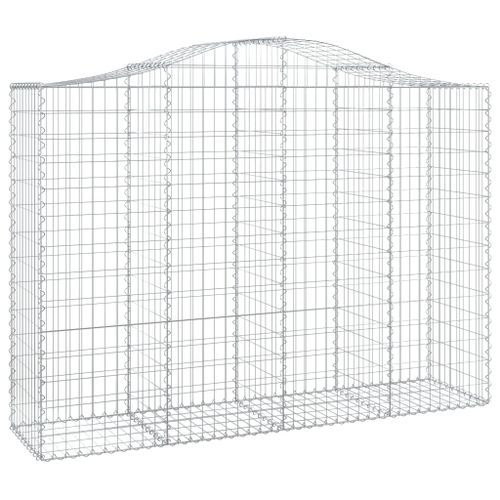 Panier de gabions arqué 200x50x140/160 cm Fer galvanisé - Photo n°2; ?>