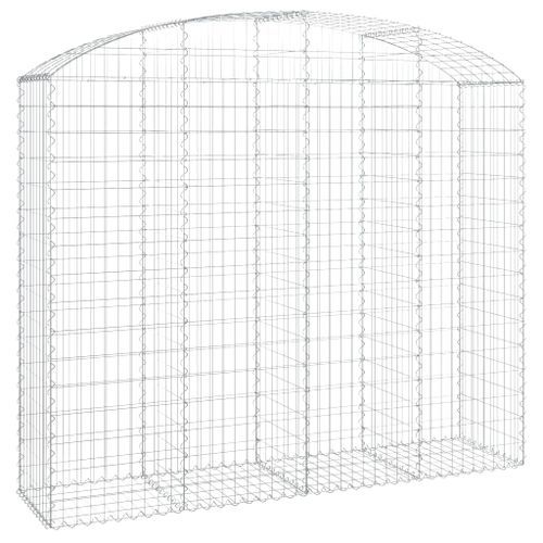 Panier de gabions arqué 200x50x160/180 cm Fer galvanisé - Photo n°2; ?>