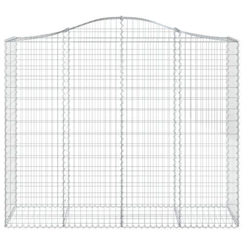 Panier de gabions arqué 200x50x160/180 cm Fer galvanisé - Photo n°3; ?>