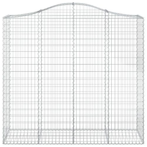 Panier de gabions arqué 200x50x180/200 cm Fer galvanisé - Photo n°3; ?>