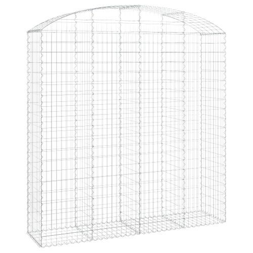 Panier de gabions arqué 200x50x200/220 cm Fer galvanisé - Photo n°2; ?>