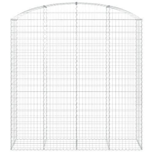 Panier de gabions arqué 200x50x200/220 cm Fer galvanisé - Photo n°3; ?>