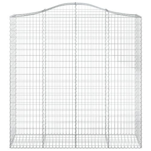 Panier de gabions arqué 200x50x200/220 cm Fer galvanisé - Photo n°3; ?>