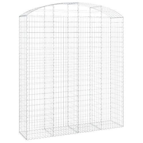 Panier de gabions arqué 200x50x220/240 cm Fer galvanisé - Photo n°2; ?>