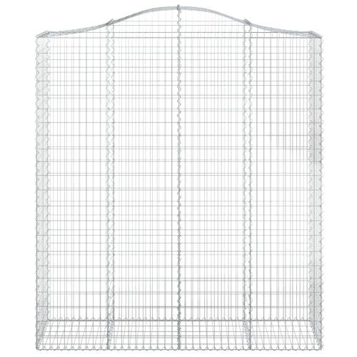 Panier de gabions arqué 200x50x220/240 cm Fer galvanisé - Photo n°3; ?>