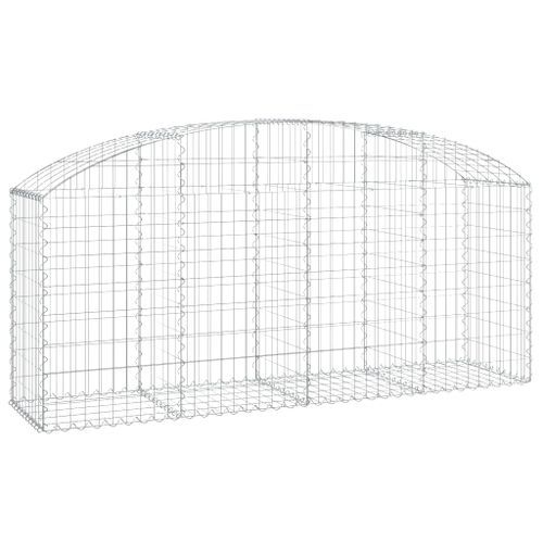 Panier de gabions arqué 200x50x80/100 cm Fer galvanisé - Photo n°2; ?>