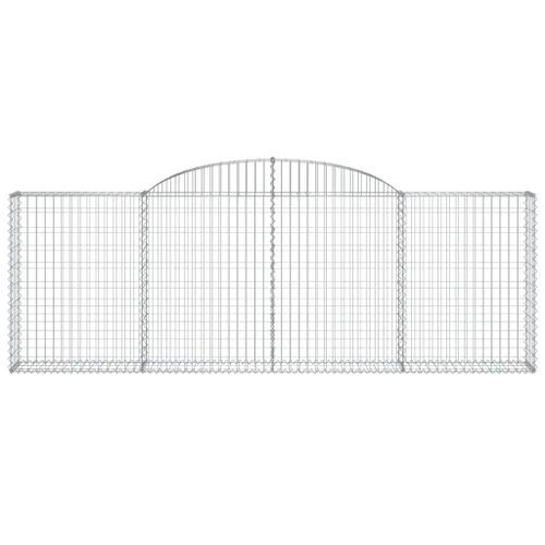 Panier de gabions arqué 300x30x100/120 cm Fer galvanisé - Photo n°3; ?>