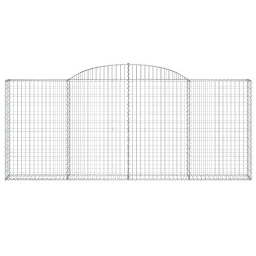 Panier de gabions arqué 300x30x120/140 cm Fer galvanisé - Photo n°3; ?>