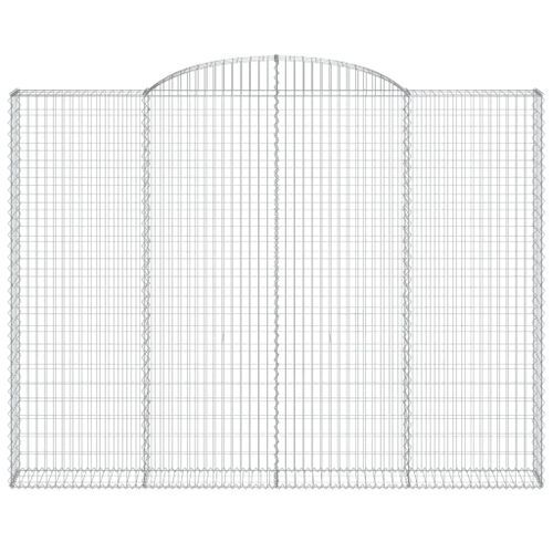 Panier de gabions arqué 300x30x220/240 cm Fer galvanisé - Photo n°3; ?>