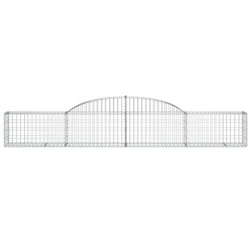 Panier de gabions arqué 300x30x40/60 cm Fer galvanisé - Photo n°3; ?>