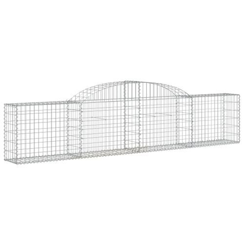 Panier de gabions arqué 300x30x60/80 cm Fer galvanisé - Photo n°2; ?>