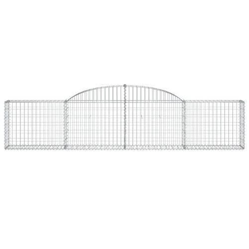 Panier de gabions arqué 300x30x60/80 cm Fer galvanisé - Photo n°3; ?>