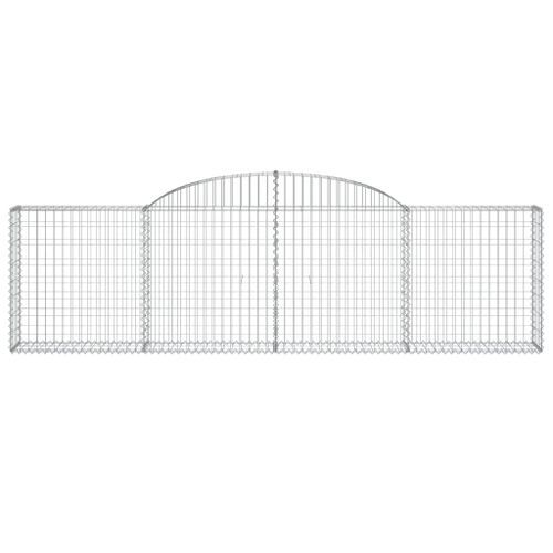 Panier de gabions arqué 300x30x80/100 cm Fer galvanisé - Photo n°3; ?>