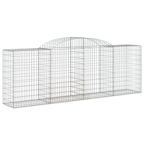 Panier de gabions arqué 300x50x100/120 cm Fer galvanisé - Photo n°2; ?>