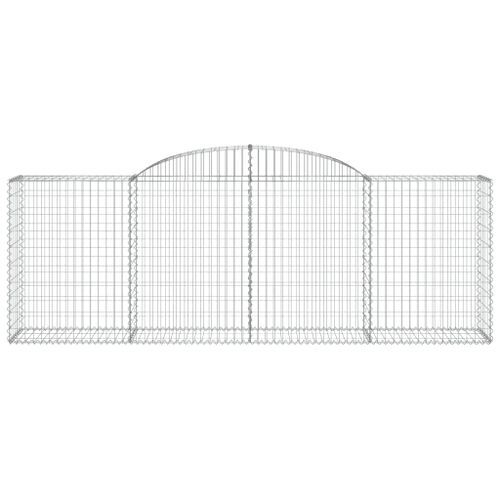 Panier de gabions arqué 300x50x100/120 cm Fer galvanisé - Photo n°3; ?>