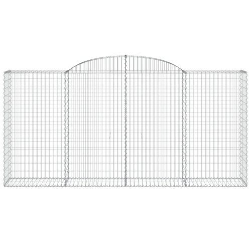 Panier de gabions arqué 300x50x140/160 cm Fer galvanisé - Photo n°3; ?>