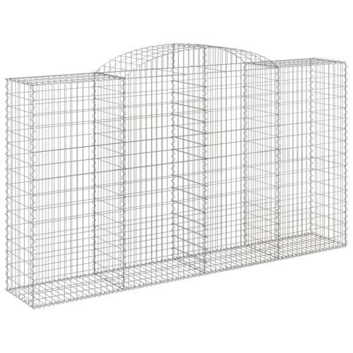 Panier de gabions arqué 300x50x160/180 cm Fer galvanisé - Photo n°2; ?>