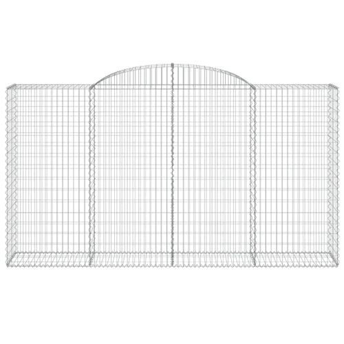 Panier de gabions arqué 300x50x160/180 cm Fer galvanisé - Photo n°3; ?>