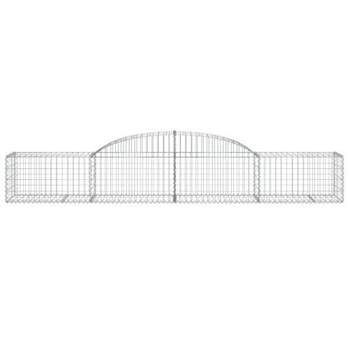 Panier de gabions arqué 300x50x40/60 cm Fer galvanisé - Photo n°3; ?>