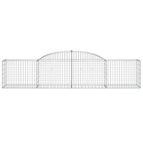 Panier de gabions arqué 300x50x60/80 cm Fer galvanisé - Photo n°3; ?>