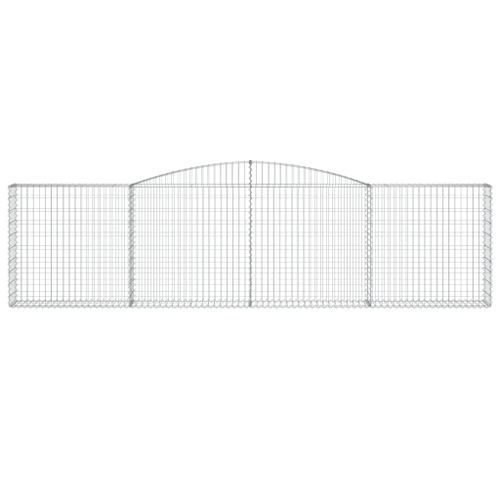 Panier de gabions arqué 400x30x100/120 cm Fer galvanisé - Photo n°3; ?>