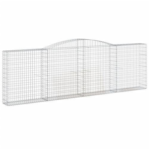 Panier de gabions arqué 400x30x120/140 cm Fer galvanisé - Photo n°2; ?>