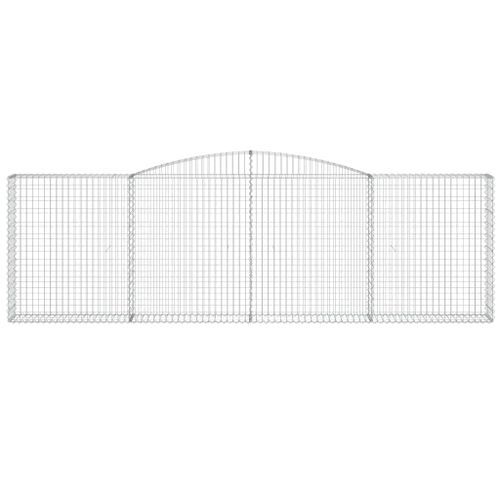 Panier de gabions arqué 400x30x120/140 cm Fer galvanisé - Photo n°3; ?>