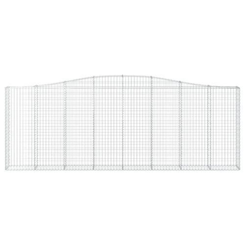 Panier de gabions arqué 400x30x140/160 cm Fer galvanisé - Photo n°3; ?>