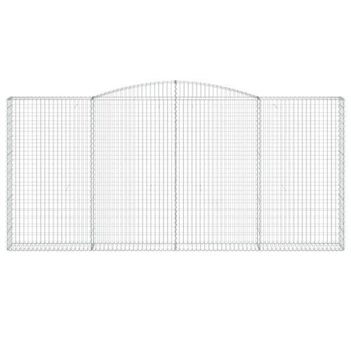 Panier de gabions arqué 400x30x180/200 cm Fer galvanisé - Photo n°3; ?>