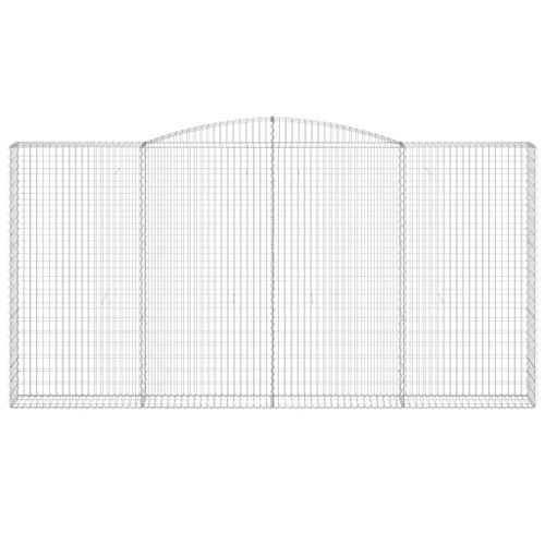 Panier de gabions arqué 400x30x200/220 cm Fer galvanisé - Photo n°3; ?>