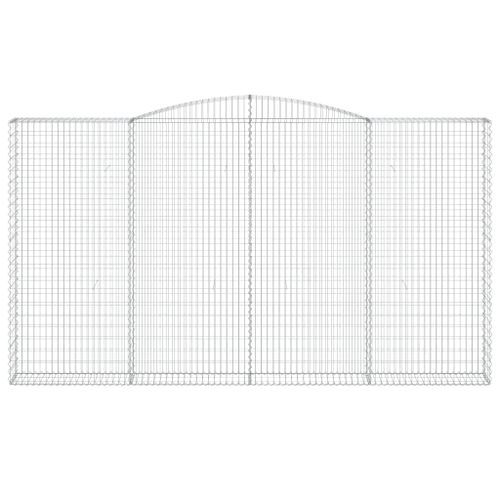 Panier de gabions arqué 400x30x220/240 cm Fer galvanisé - Photo n°3; ?>