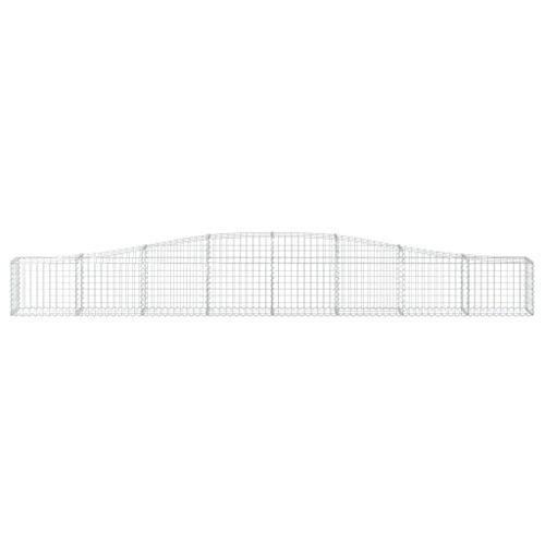 Panier de gabions arqué 400x30x40/60 cm Fer galvanisé - Photo n°3; ?>