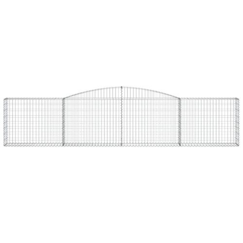 Panier de gabions arqué 400x30x80/100 cm Fer galvanisé - Photo n°3; ?>