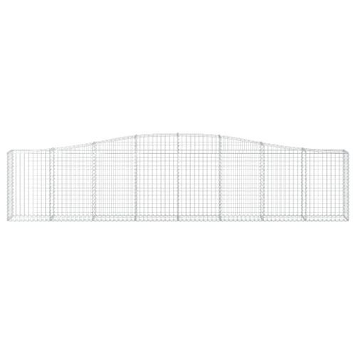 Panier de gabions arqué 400x30x80/100 cm Fer galvanisé - Photo n°3; ?>