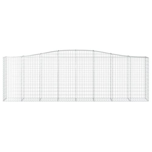 Panier de gabions arqué 400x50x120/140 cm Fer galvanisé - Photo n°3; ?>