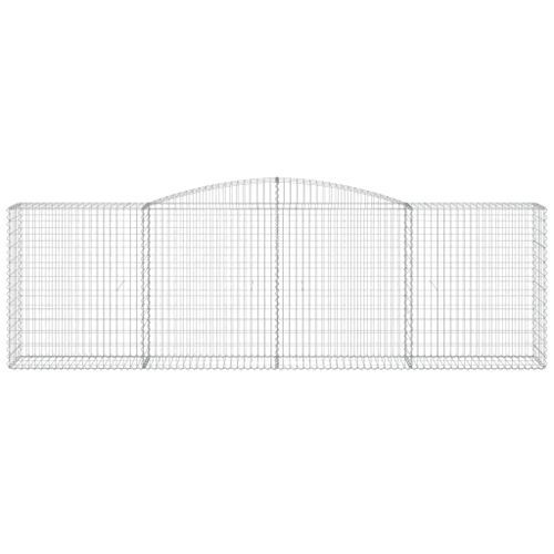 Panier de gabions arqué 400x50x120/140 cm Fer galvanisé - Photo n°3; ?>