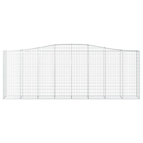 Panier de gabions arqué 400x50x140/160 cm Fer galvanisé - Photo n°3; ?>