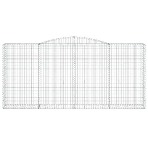 Panier de gabions arqué 400x50x180/200 cm Fer galvanisé - Photo n°3; ?>