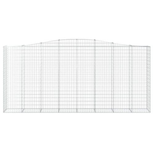 Panier de gabions arqué 400x50x180/200 cm Fer galvanisé - Photo n°3; ?>