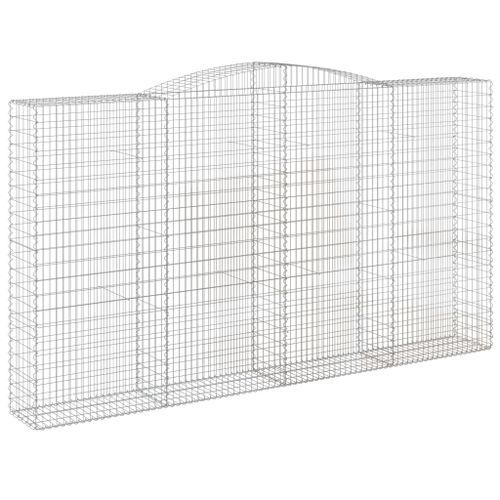 Panier de gabions arqué 400x50x220/240 cm Fer galvanisé - Photo n°2; ?>