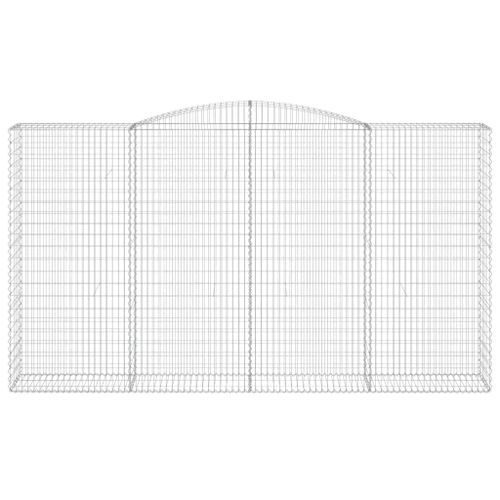 Panier de gabions arqué 400x50x220/240 cm Fer galvanisé - Photo n°3; ?>