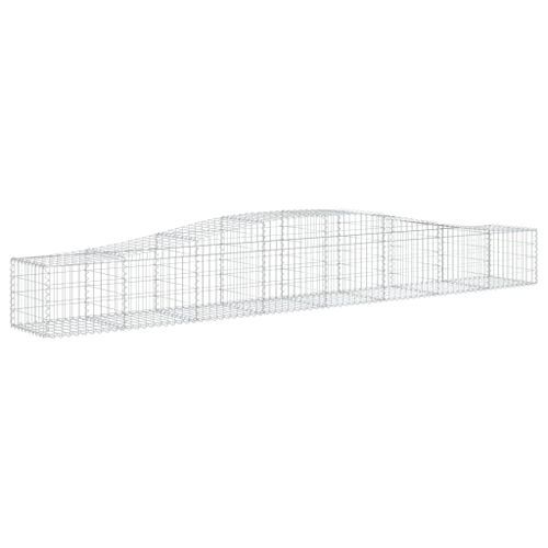 Panier de gabions arqué 400x50x40/60 cm Fer galvanisé - Photo n°2; ?>